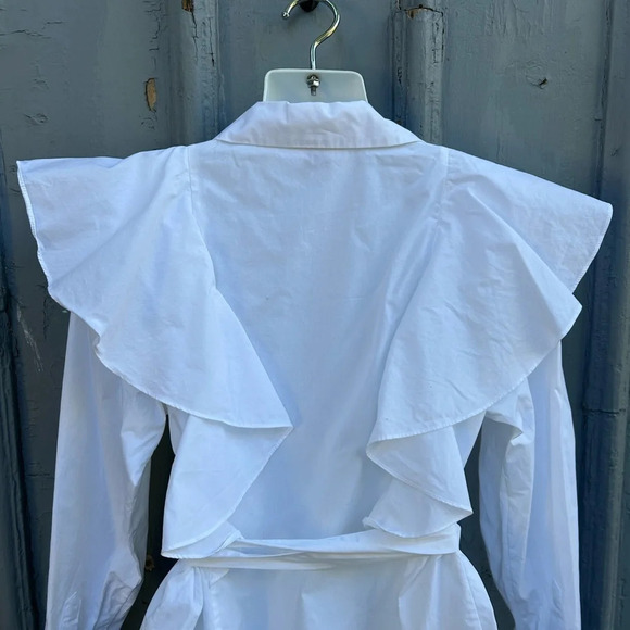 Ted Baker Sarelia Exaggerated Frill Shirt, Ted  Size “3” (approx size 8) - Picture 12 of 15
